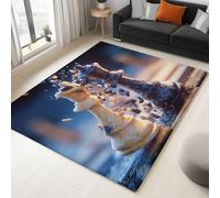Area Rugs 3D Rendering Black And White Chess Pieces Ultra Soft Shaggy Rugs 60 X 90 Cm, Fluffy Washable Area Rugs Non-Slip Carpet, For Living Room Bedroom Kitchen - Kid And Pet Friendly Multicolor