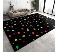 Area Rugs 3x5ft, Colorful Stellar Particle Boys Rugs for Bedroom, Star Geometry Kids Room Rug Soft Fuzzy Washable for Living Room Game Room Coffee Table