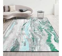 Area Rugs 5 x 7 ft,Gray White Abstract Modern,Green, 150 x 210 cm,Rug for Room Decor Sofas Couch Coffee Table Vanity Desk Chair