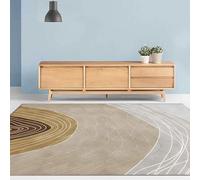 Area Rugs 5 x 7 ft,Modern Design Geometric Line Grey Taupe,Brown,155 x 215 cm, Decorative Rug for Living Room Bedroom Teenage Girls Room Decor