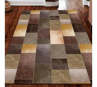 Area Rugs 5 x 7 ft,Red Brown Chocolate Orange Yellow,Brown,155 x 215 cm, Decorative Rug for Living Room Bedroom Dining Room Teenage Room Non-Shedding Carpet