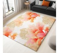 Area Rugs for Bedroom 140x200 cm - Non-Slip Rugs Living Room Pink Carpet - Watercolour Coral Marine Creatures Non Shedding Durable Super Soft Washable Shot Pile Rug Easy to Clean, Pet-Friendly Mat