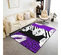 Area Rugs For Bedroom Living Room, Indoor 40 X 60 Cm Floor Rug For Kids Girls Boys Home Decor Aesthetic, Dorm, 3D Abstract Leopard Zebra Print, Soft Stain Resistant Easy Clean -3480870509980