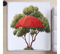 Area Rugs for Bedroom, Modern Super SofCarpetEasy Carefor Bedroom Dorm Nursery Kids Room Office Lounge Home DecorGreenCartoon Minimalist Lone Tree160 cm x 230 cm.