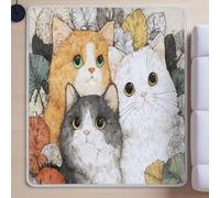 Area Rugs for Bedroom, Modern Super SofFluffy Shaggy RugEasy Carefor Bedroom Dorm Nursery Kids Room Office Lounge Home DecorBeigeCartoon Cute Kitty160 cm x 230 cm.