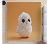 Area Rugs for Bedroom, Modern Super SofFluffy Shaggy RugEasy Carefor Bedroom Dorm Nursery Kids Room Office Lounge Home DecorOrangeCute Animal White Chicken120 cm x 170 cm.