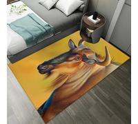 Area Rugs For Living Room 3D Jungle Animal Cow Printed Flannel Carpets, Extra Large Size Soft Rugs Anti Slip Washable Floor Mats For Bedroom Kids Room Decor Easy Clean 100 X 150 Cm -350475558759