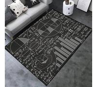 Area Rugs For Living Room 3D Mathematical Chemistry Formulas Printed Flannel Carpets, Extra Large Size Soft Rugs Anti Slip Washable Floor Mats For Bedroom Kids Room Decor Easy Clean 140-865574236114