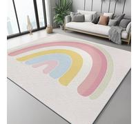 Area Rugs for Living Room 60 x 110 cm Washable Carpet Non-Slip Animal Print Zebra Texture Pattern Bedroom Rugs Low Pile Thin Floor Mat Rug for Dining Room Kitchen Office Decor, Black White