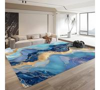 Area Rugs for Living Room Abstract Liquid Line Marble 80cm x 150cm, Soft Fluffy Bedroom Rug Carpet, Carpets for Kids Girls Dorm Nursery Bedside Rug