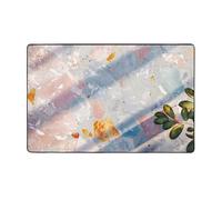 Area Rugs for Living Room Bedroom,Machine Washable 60x39 inch Soft Fluffy Shaggy Bedside Rug, Indoor Floor Carpet for Kids,Dorms,Nursery Rooms,Home Decor - Terrazzo Marble Pastel