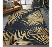Area Rugs for Living Room Tropical Style, Non-Shedding Plants Tropical Palm Leaves Print theme Non slip Base Machine Washable Area Rug, for Bedroom Dining Room 60 x 90 cm