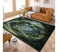 Area Rugs Living Room 120x170 cm Fantasy Arched Jungle Super Soft Non Shedding Carpet for Hallway Kids Room Small Floor Rug Green Bedroom Modern Kitchen Carpet Easy Care
