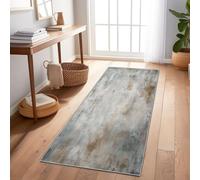 Area Rugs Living Room 60 x 300 cm - Runner Rugs for Hallway, Romanticism Floor Carpet Runners Soft Touch Gray Brown Printed Rugs Easy Care