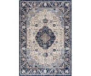 AREA RUGS LIVING ROOM EXTRA LARGE SMALL SOFT SHORT PILE CLASSIC MOROCCAN BEDROOM HALLWAY RUNNER CARPET BORDERED TRADITIONAL DESIGN NEW NAVY BLUE (80 x 150 cm)