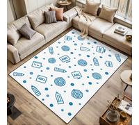 Area Rugs Living Room Large Set line Solar system Pencil eraser Alphabet seamless 120x170 cm Washable Vintage Soft Rug Modern Non Slip Floor Carpet Mat for Kids Bedroom Kitchen Dining Room