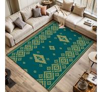 Area Rugs Living Room Large Traditional Thai woven style textile design featuring geometric 120x170 cm Washable Vintage Soft Rug Modern Non Slip Floor Carpet Mat for Kids Bedroom Kitchen Dining Room