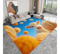 Area Rugs Living Room, Printed Rugs for Child Bedroom 80 x 120cm -Non Shedding Animal Cow Floor Carpet Cozy Soft Nonslip Geometric Mat Rug