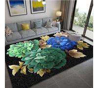 Area Rugs Modern Carpets Living Room Rug, 3D Plant Rose Soft Short Medium Pile Rugs Non Shedding Anti Slip Washable Floor Mats For Bedroom Kids Room Decor 100 X 200 Cm Easy Clean -359133934456