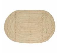 Area Rugs Natural and White 152 x 245 cm Jute