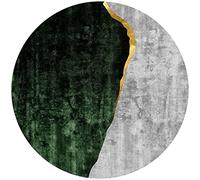 Area Rugs Round Green Carpet with Non-slip Rubber Back Light Luxurious Circular Rugs for Living Room Bedroom Office Nordic Floor Mat Coffee Table Piano Chair Cushioned Rug Pad Contemporary Rug 5 Size