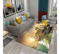 Area Rugs Sailboat Landscape Print 3D Decorations Carpets For Bedrooms Kids Girl Baby Bed Rugs Bedroom Door Mat Nursery Washable Non-Slip Indoor Living Room Rugs Pads 140 X 200 Cm With R -978312372706