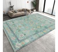 Area Rugs Usak Flowers Indoor Floor Bohemia Persia Carpet Mat Foldable Machine Washable Apply to Living Room Study Bedroom,Home Decor Office 120x160 cm Q-40