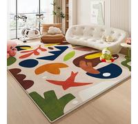 Area Rugs Washable Non-Slip Cute Rainbow Kids Rug Foldable Playmat