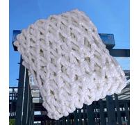 Area Utility Stairs Fence Net | Penthouse Bed Balcony Fall Arrest Netting | Building Site Safety Protection Nets(White-10cm(4inch),5X8m/16X26ft)