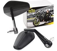 Area1 Motorcycle Mirror CNC Handlebar Ends Motorcycle Rear View Mirror Set 7/8 Inch (Right + Left) Also suitable for Scooters