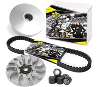 Area1 Replacement Variomatic + V-Belt Set for 50 cc 2-Stroke Compatible with Peugeot Speedfight 3 Speedfight 4 Jetforce Citystar, Django Elystar Ludix Kisbee Looxor New Vivacity TKR Streetzone