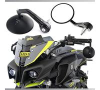 Area1 Universal Motorcycle Handlebar Mirror 7/8" Bar End Mirror Rearview Mirror Motorbike E-Mark Side Wing Mirror CNC/Alloy (left + right)