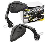 Area1 Universal Motorcycle Handlebar Mirror 7/8" Bar End Mirror Rearview Mirror Motorbike E-Mark Side Wing Mirror CNC/Alloy (left + right)