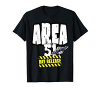 (Area51) Day Release s Funny Aliens s Conspiracy Theorist T-Shirt