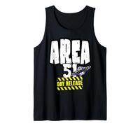 (Area51) Day Release s Funny Aliens s Conspiracy Theorist Tank Top