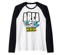 (Area51) Day Release s Kids Funny Aliens Raglan Baseball Tee