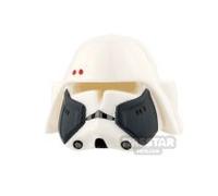 Arealight Minifigure Headgear SW Commander Bacara Heavy Helmet WHITE