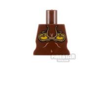 Arealight Minifigure Torso Brass Brassiere BROWN