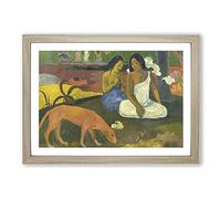 Arearea by Paul Gauguin Framed Print | A2 Oak Framed Wall Art | Ready to Hang | Modern Nature Picture | Living Room Bedroom Lounge Office