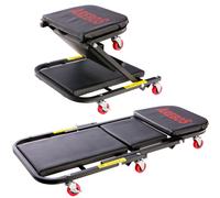 Arebos 2 in 1 Workshop Creeper/up to 150kg / 6 Wheels/Convertible/Sitting and Lying Function