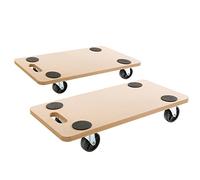 Arebos 2x Trolley | Platform Cart for easy Transport | 200kg 441lbs | incl. rubber pads