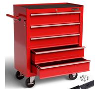 AREBOS Roller Tool Cabinet Storage 5 Drawers Toolbox Tool Chest, Trolley