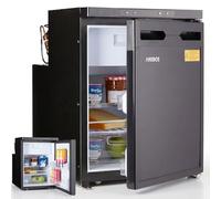 Arebos 50L RV Compressor Fridge with Freezer Compartment | APP Control | 12V/24V | Cools Down to -20°C | Reversible Door | Camping Fridge for Motorhome, Camper Van, Car & Truck