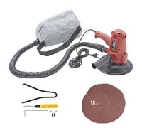 AREBOS 710W Ceiling Sander with Suction and 18x Sandpaper | 6 Speed Levels | 1.500-3.000 RPM | Drywall Sander / Wall Sander