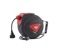 AREBOS Automatic Cable Reel | 10 m + 1.5 m Length | Wall Mounted | 180 Lateral Swivel | Includes Mounting Material