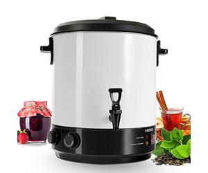 Arebos automatic canning machine 1800 W | canning pot 28 L | with timer, thermostat & overheating protection | stepless temperature adjustment 30-110 °C| timer 20-120 min.