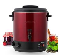 Arebos Automatic Preserving Cooker 1800 W | Preserving Pot 28 L | with Timer, Thermostat & Overheating Protection | Steplessly Adjustable 30-110°C | Mulled Wine Cooker