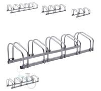 AREBOS Bicycle stand Bicycle Bike Floor Parking Steel Rack (5 Bike Stand Rack)