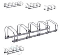 AREBOS Bicycle stand Bicycle Bike Floor Parking Steel Rack (5 Bike Stand Rack)