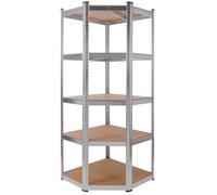 AREBOS Corner Shelving Storage Shelving Heavy Duty Shelving Workshop Shelving Boltless Shelving 875kg